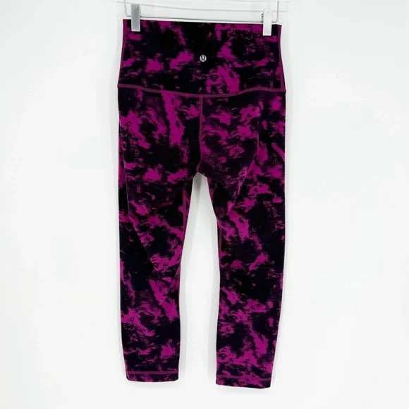 Lululemon Wunder Under II 21” Tie Dye Leggings 6 - Picture 3 of 5